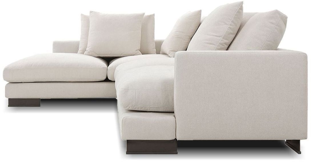 Mobital Weekender Right Facing Sectional - Eggshell, Fabric