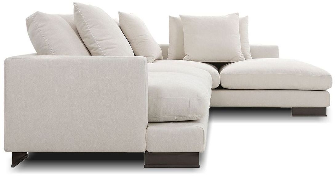 Mobital Weekender Right Facing Sectional - Eggshell, Fabric
