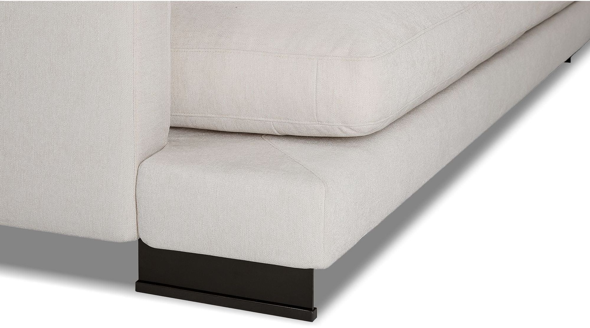 Mobital Weekender Right Facing Sectional - Eggshell, Fabric