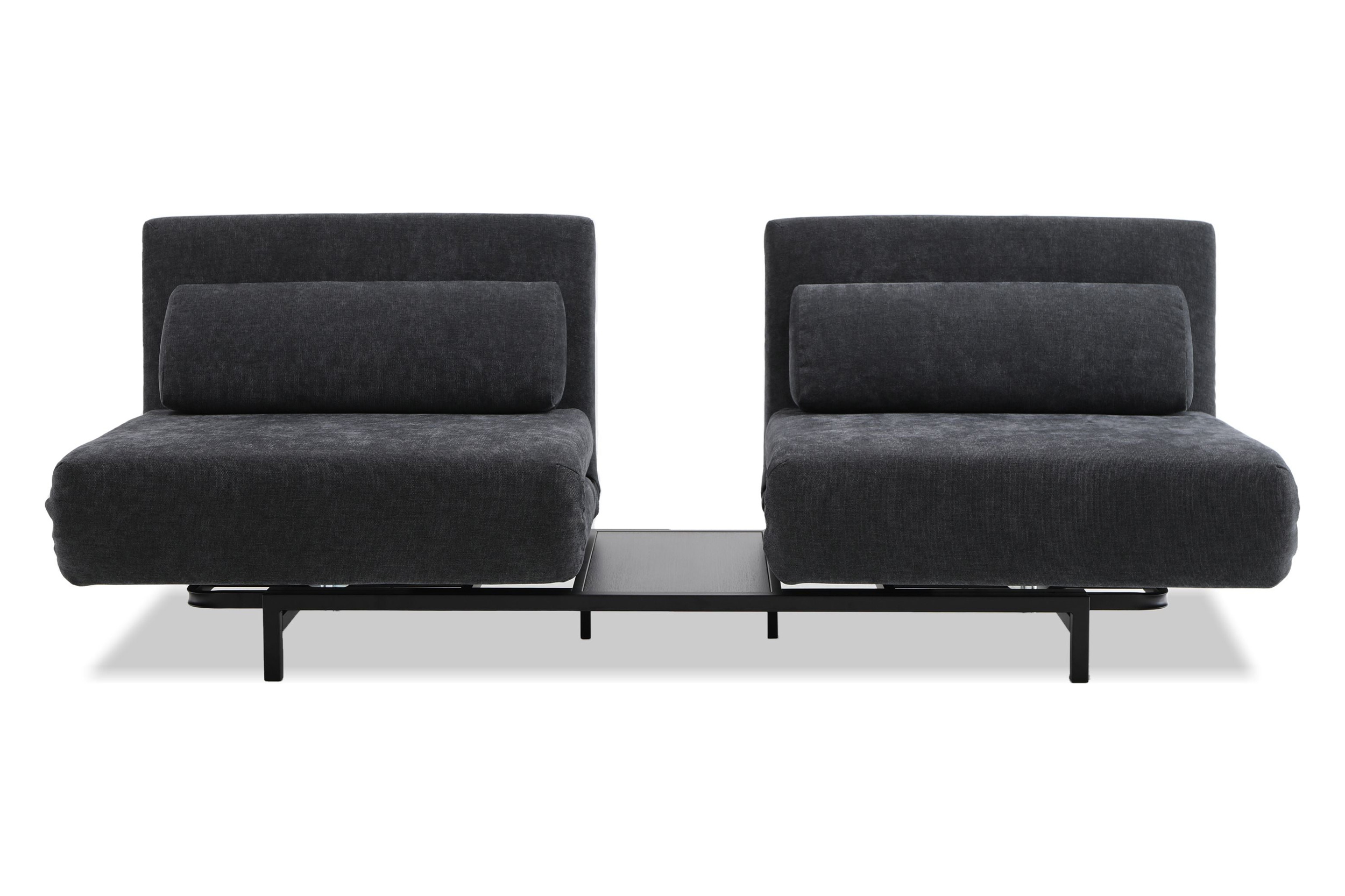 Mobital - Iso Double Chair-Bed in Dusk Chenille, Fabric