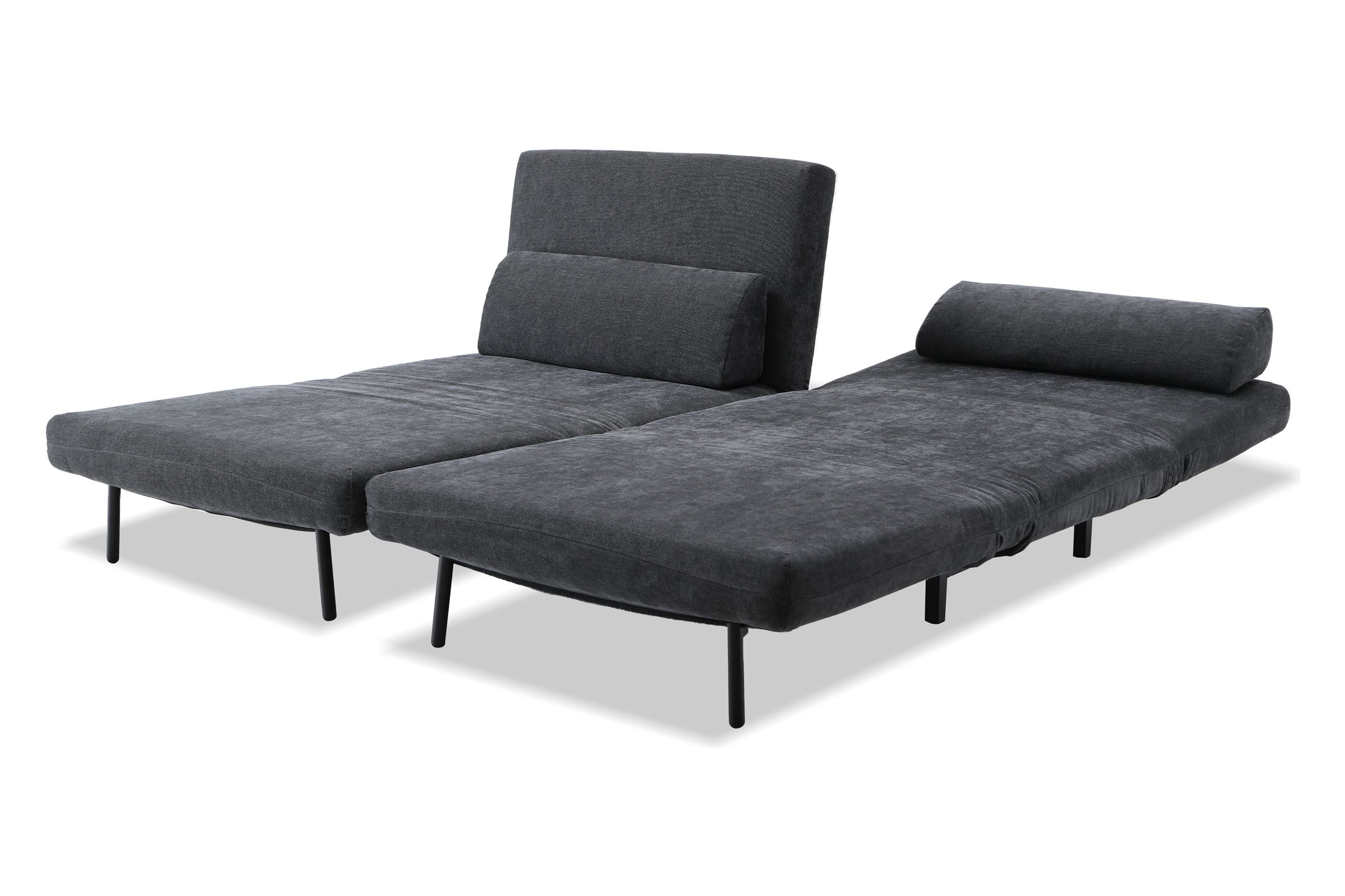 Mobital - Iso Double Chair-Bed in Dusk Chenille, Fabric
