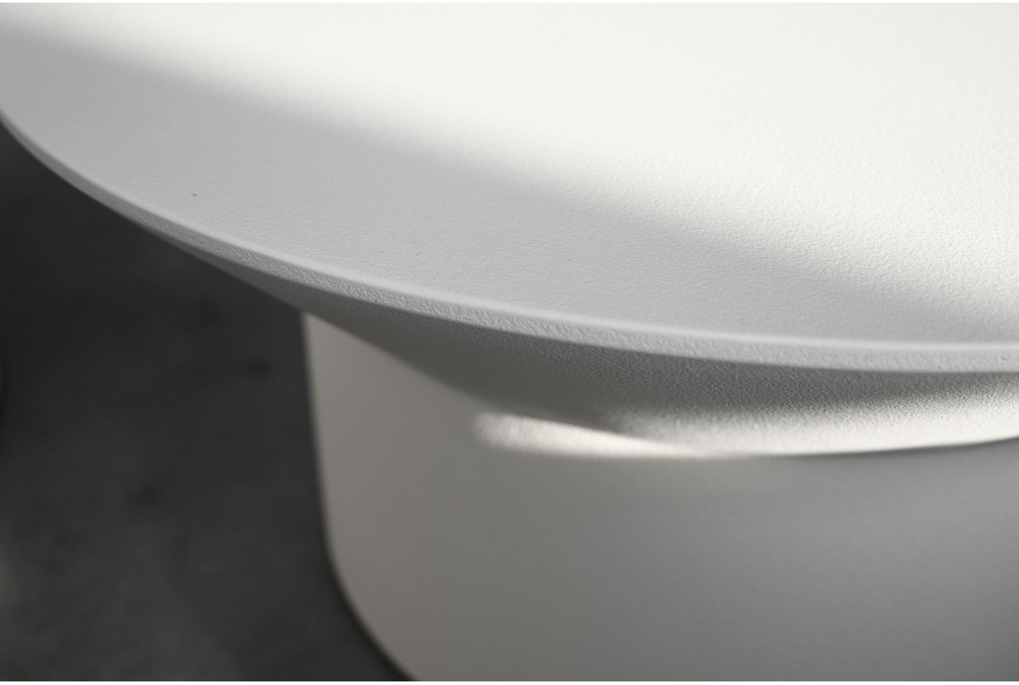 Mobital Boracay Round Coffee Table - Tapioca, Concrete