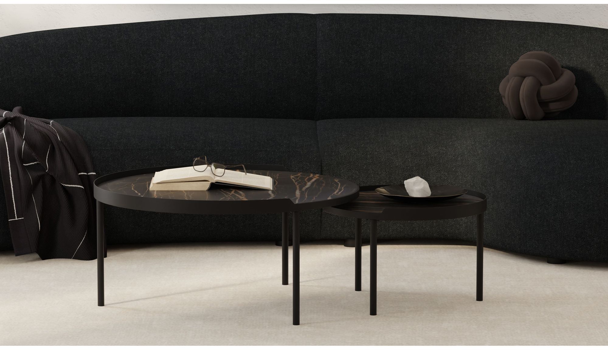 Mobital Coast Small Coffee Table - Noir Desir