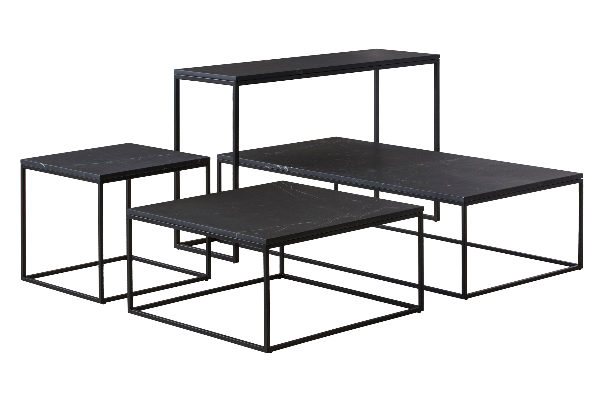 Mobital Onix Rectangle Coffee Table - Black Marquina Marble