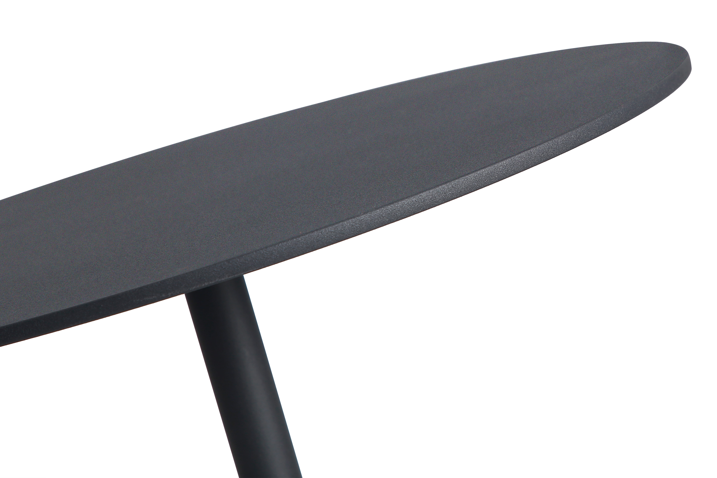 Mobital Circulo Low End Table - Black, Marble