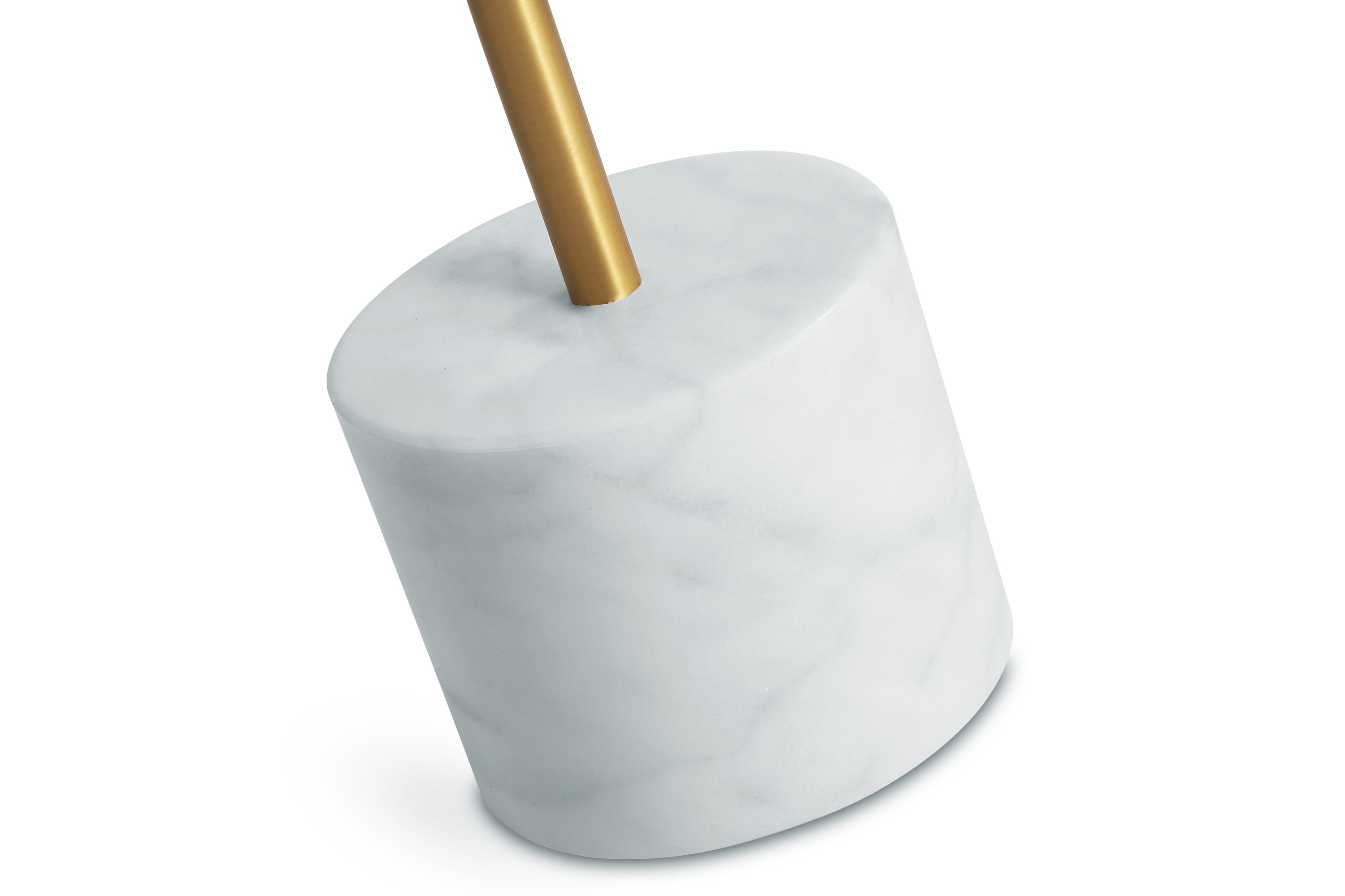 Mobital Circulo Medium End Table - Antique Brass, Marble