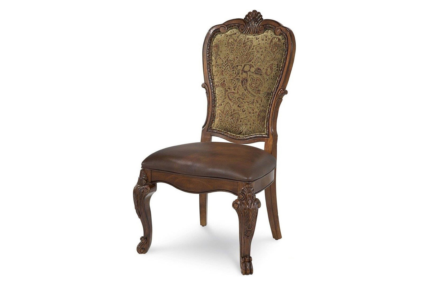 A.R.T. - Old World Upholstered Back Side Chair Set of 2