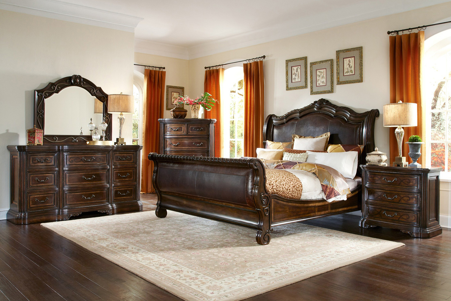A.R.T. Valencia Upholstered Sleigh Bed - King Size