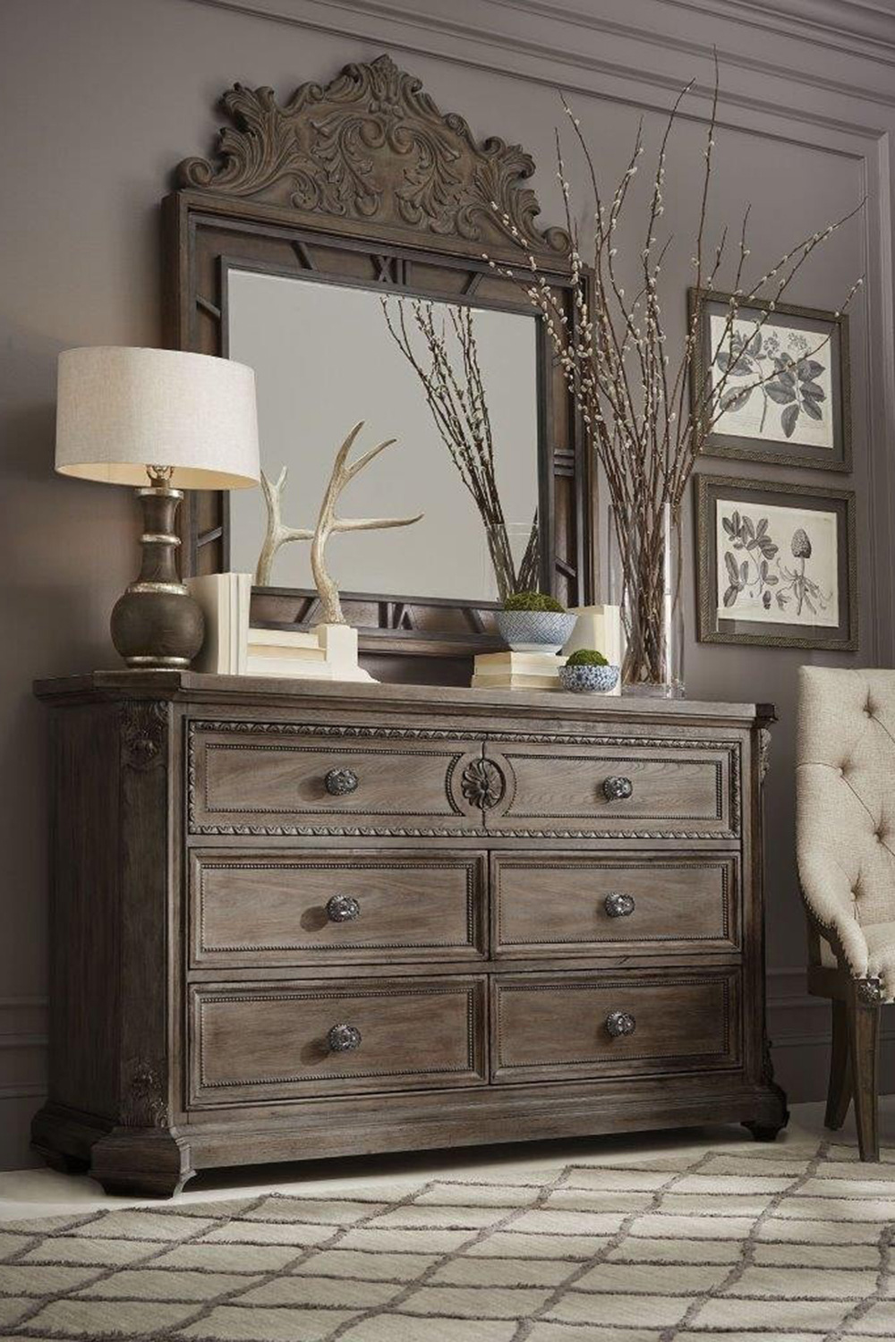 A.R.T. - Vintage Salvage Walnut Grayson Dresser