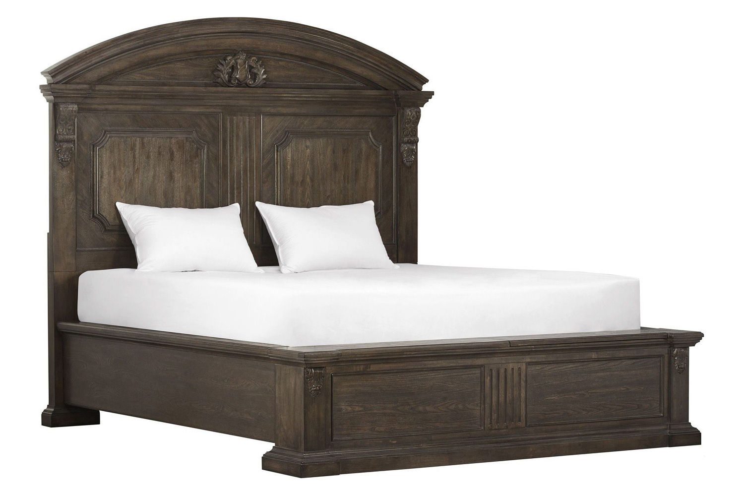 A.R.T. Vintage Salvage Walnut Chambers Panel Bed - Queen Size