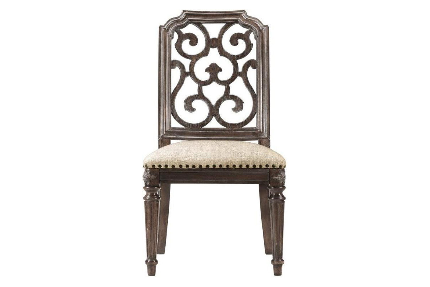 A.R.T. - Furniture Vintage Salvage Tristan Fret Back Side Chair Set of 2