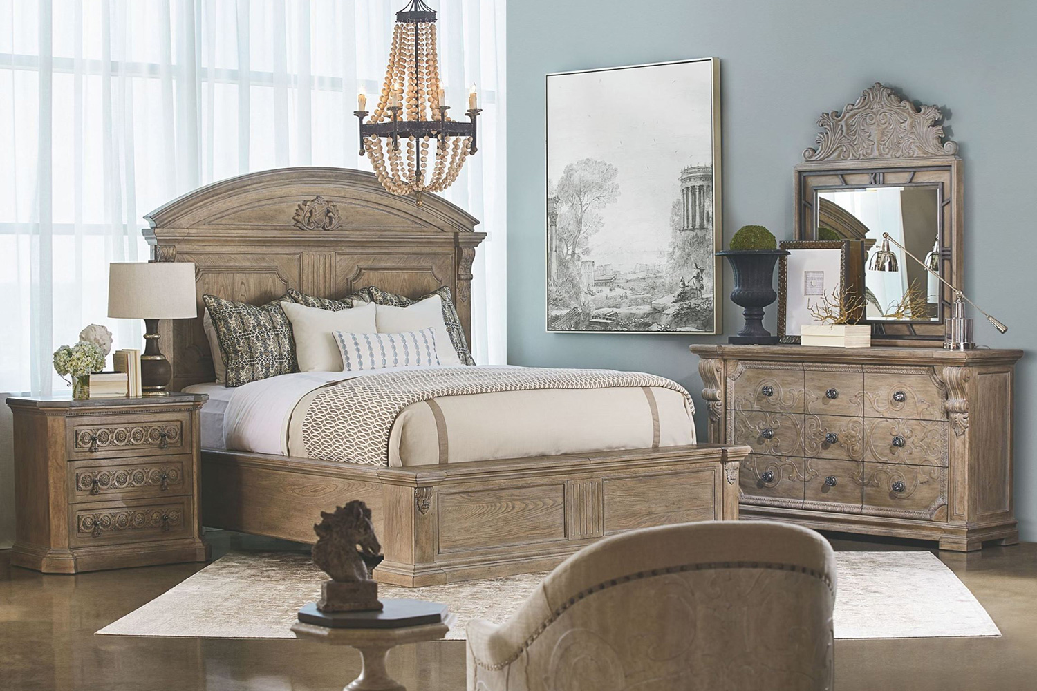 A.R.T. - Arch Salvage Parchment Jackson Drawer Chest