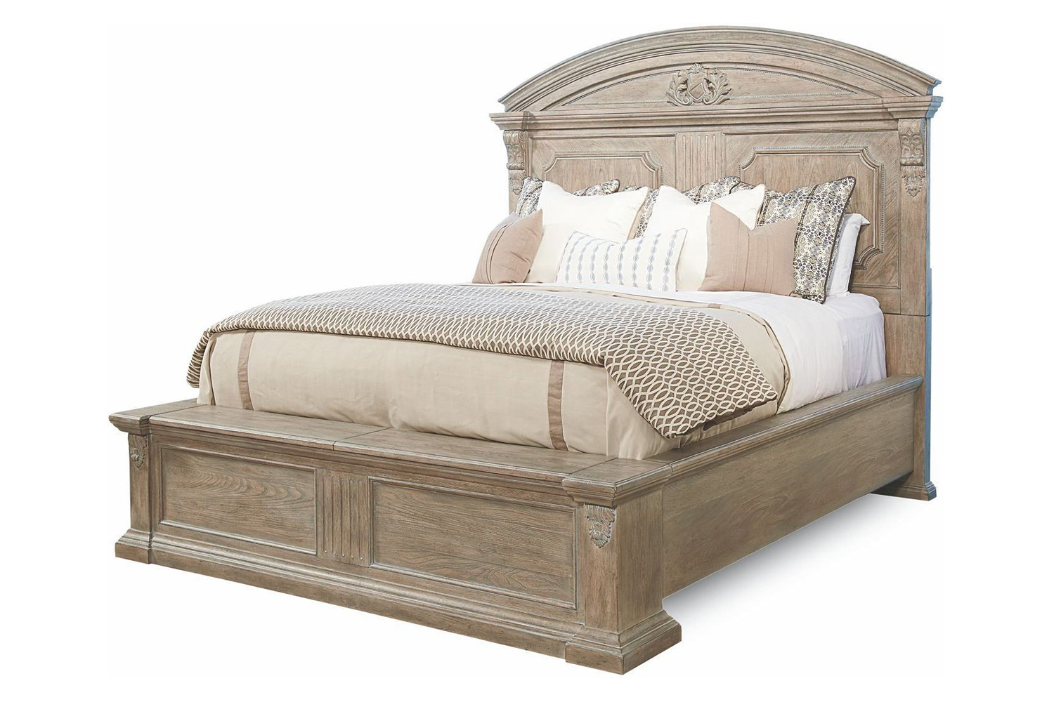 A.R.T. - Arch Salvage Parchment Chambers Panel Bedroom Set