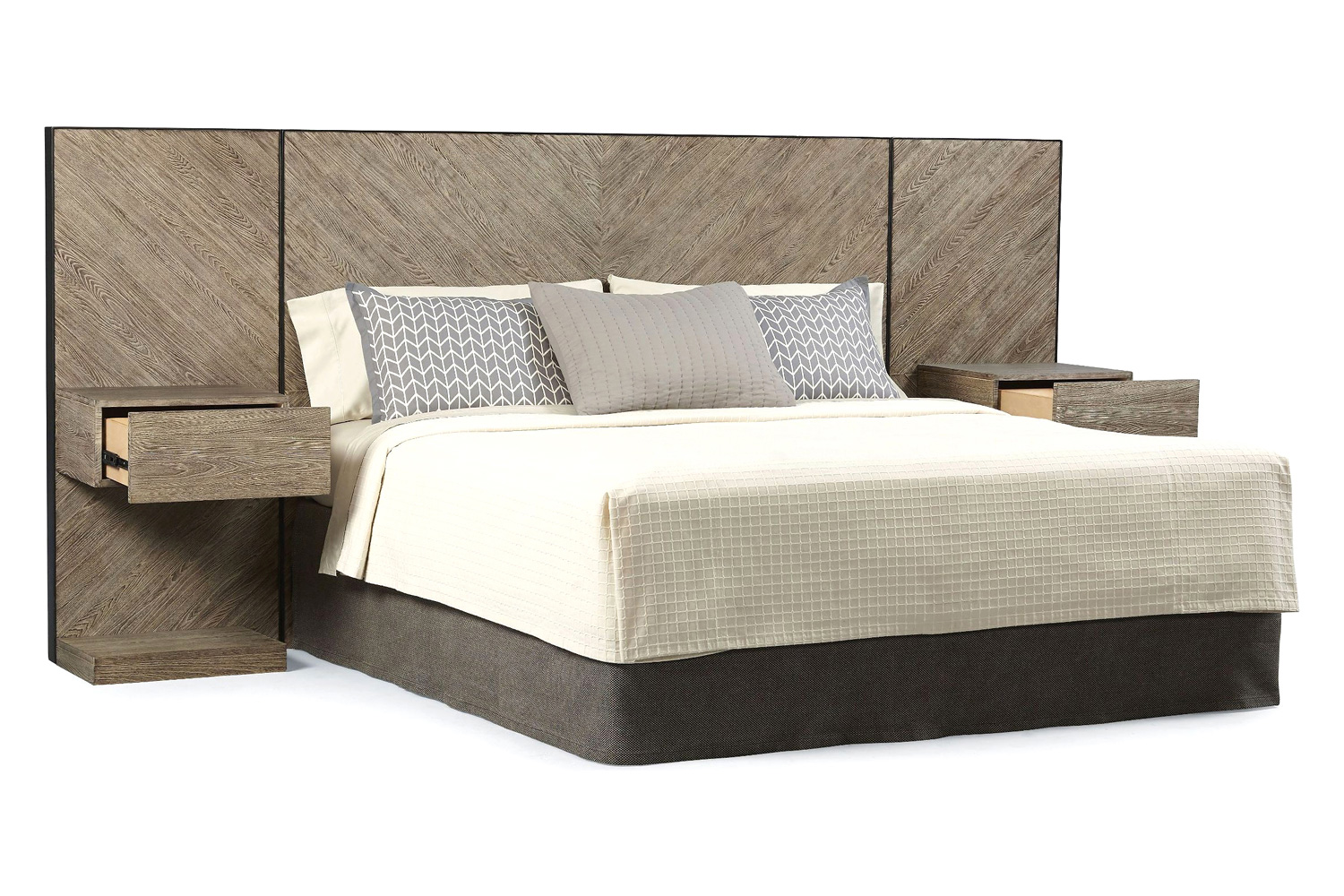 A.R.T. - Epicenters Austin Brown Cedar Park Wall Nightstand Set of 2
