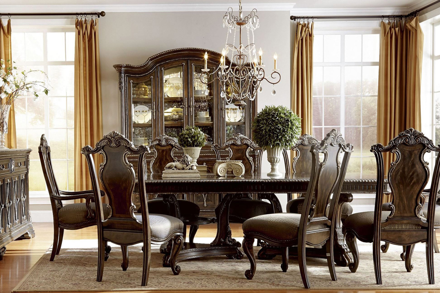 A.R.T. - Gables Wood Back Arm Chair Set of 2