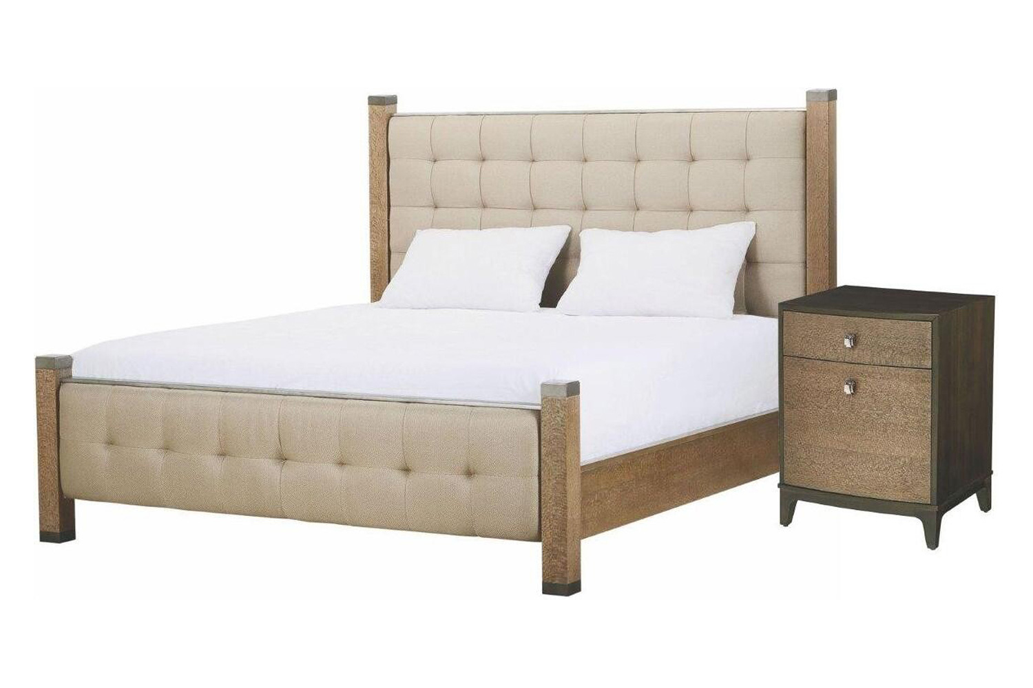 A.R.T. Prossimo Pizza Alto Upholstered Poster Bed - California King Size