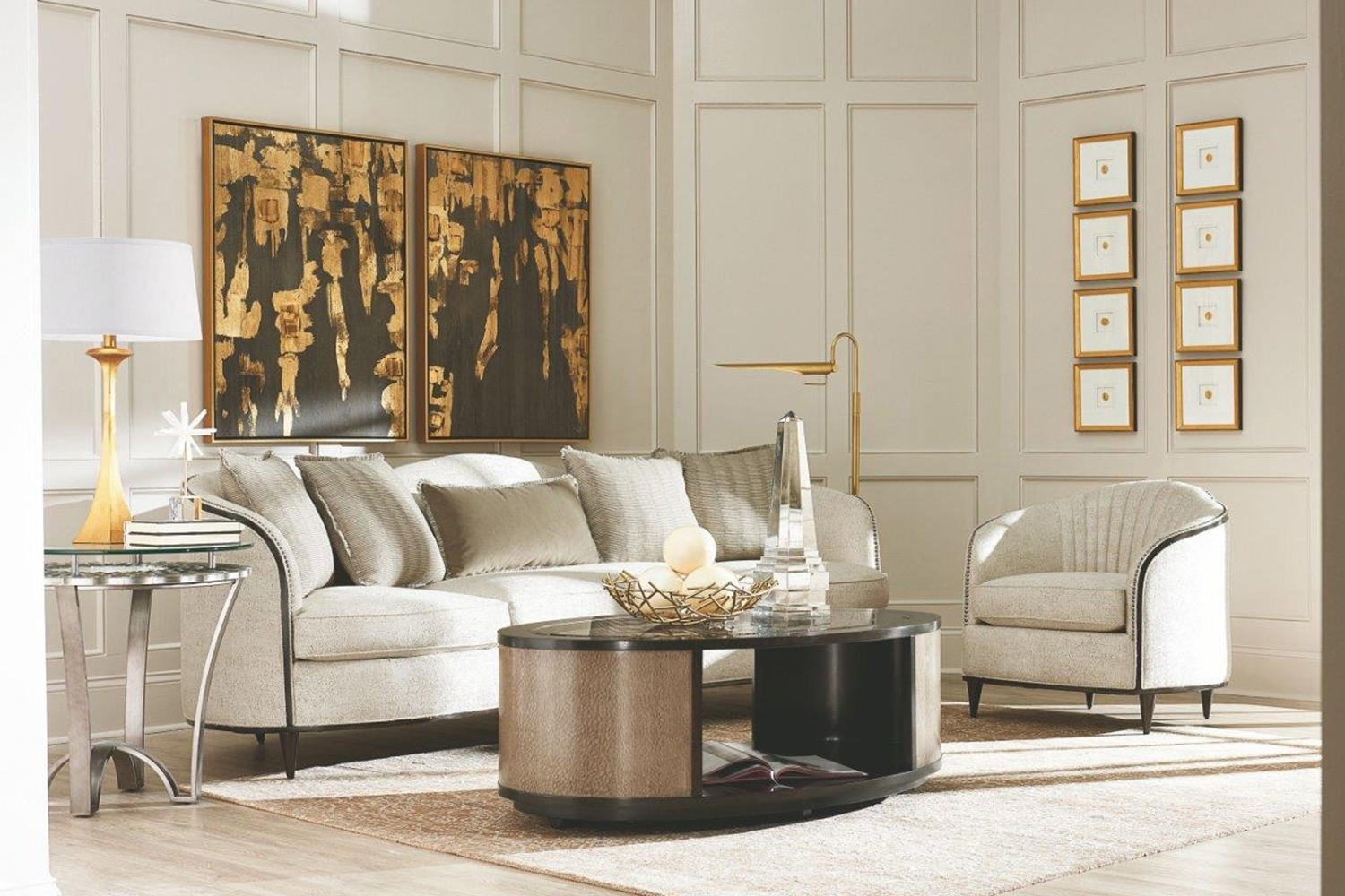 A.R.T. - Prossimo Bronze Metallic Veneto Lamp Table