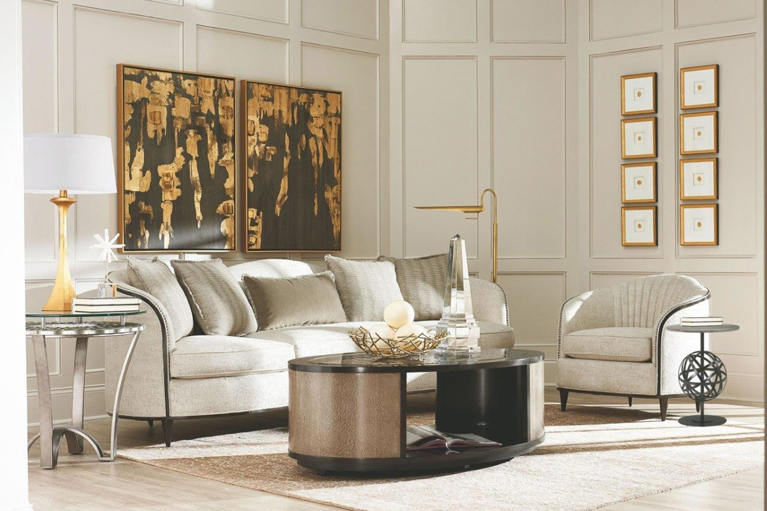 A.R.T. - Prossimo Bronze Metallic Veneto Lamp Table