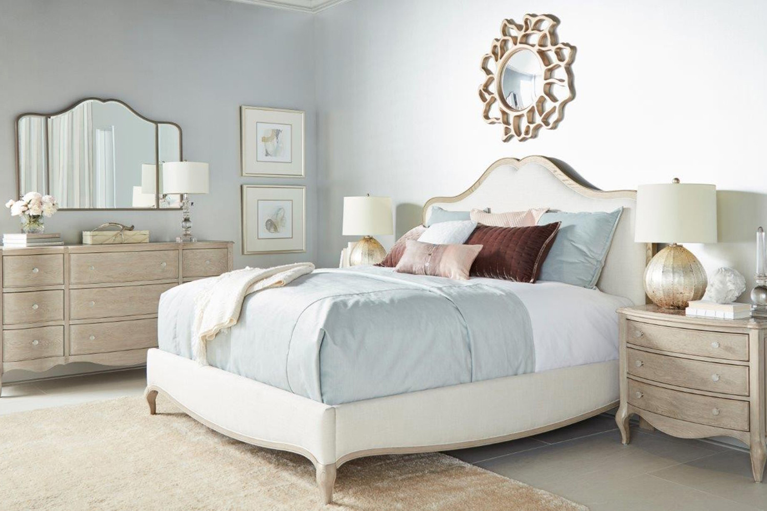 A.R.T. Furniture Charme Upholstered Panel Bed - King Size