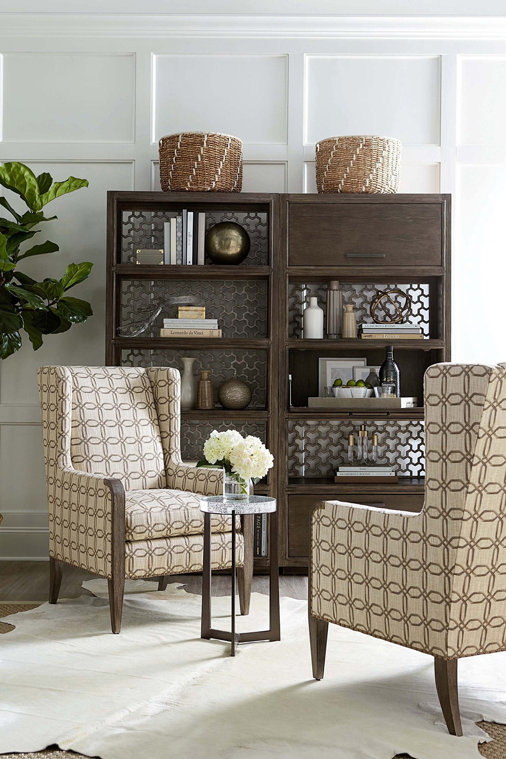 A.R.T. - Geode Medium Oak Element Wing Chair