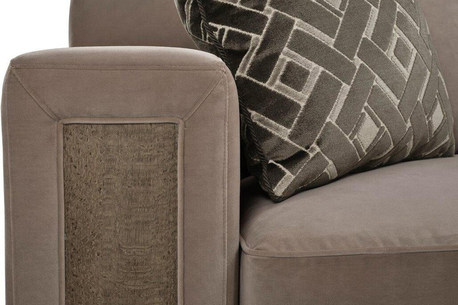 A.R.T. - Furniture Prossimo Divano Crema Sectional Sofa with Bookcase