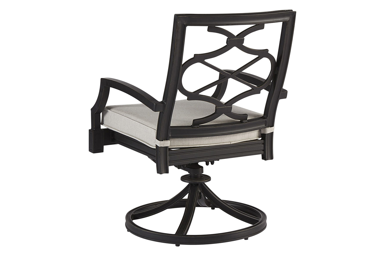A.R.T. - Morrissey Phillips Charcoal Outdoor Swivel Dining Rocker Set of 2