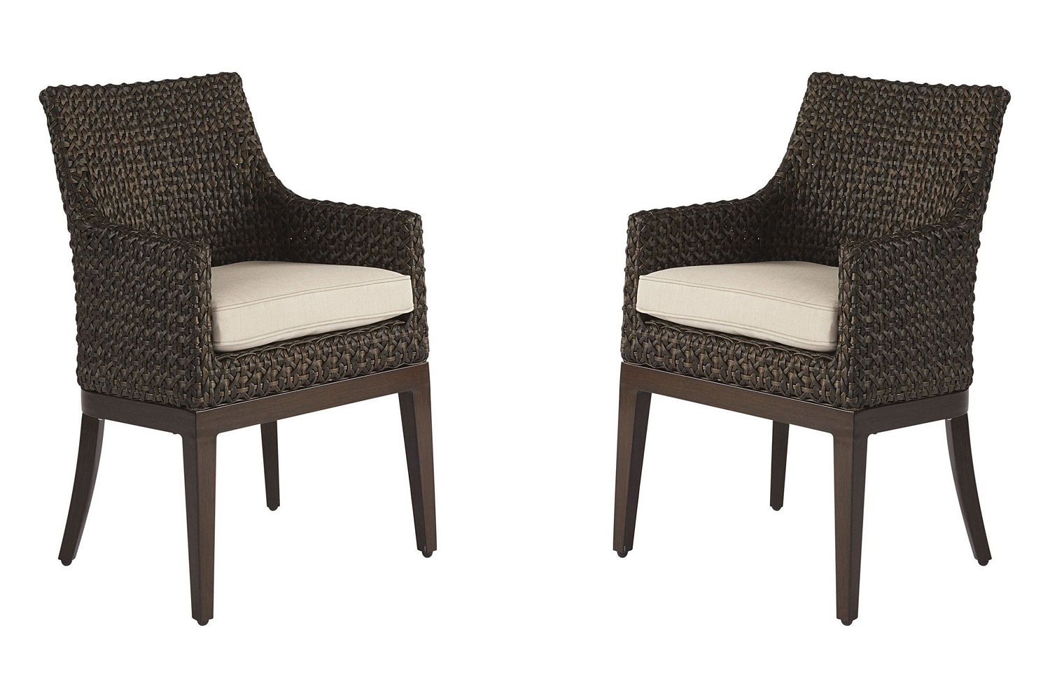 A.R.T. - Epicenters Ebony Franklin Wicker Outdoor Dining Chair