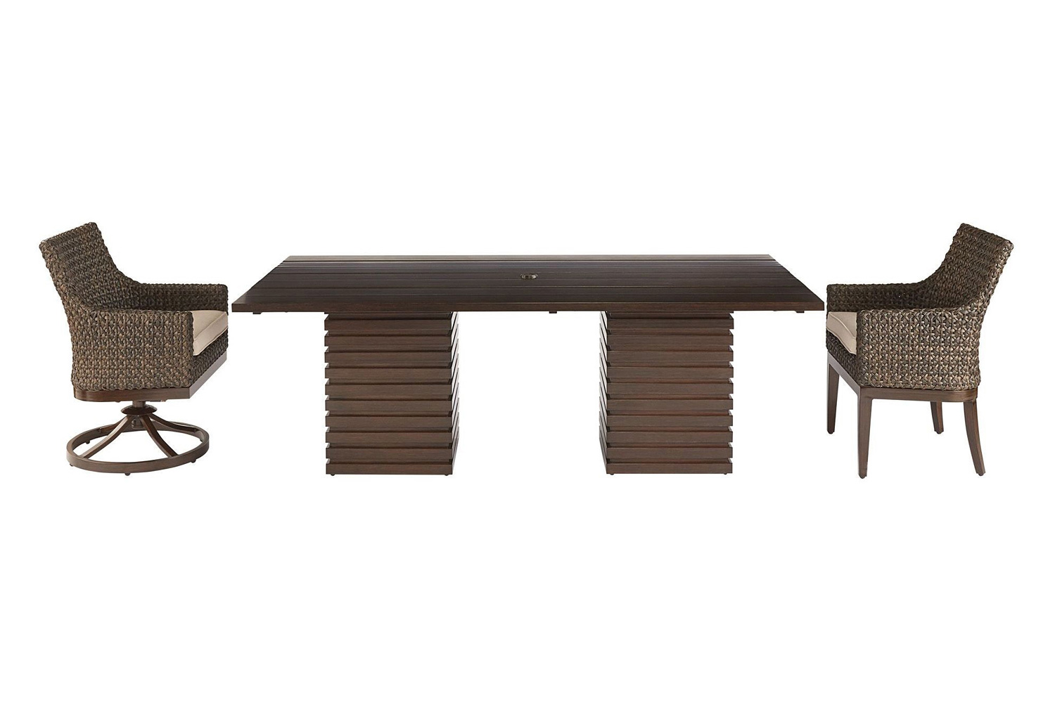 A.R.T. - Epicenters Ebony Franklin Wicker Outdoor Dining Chair