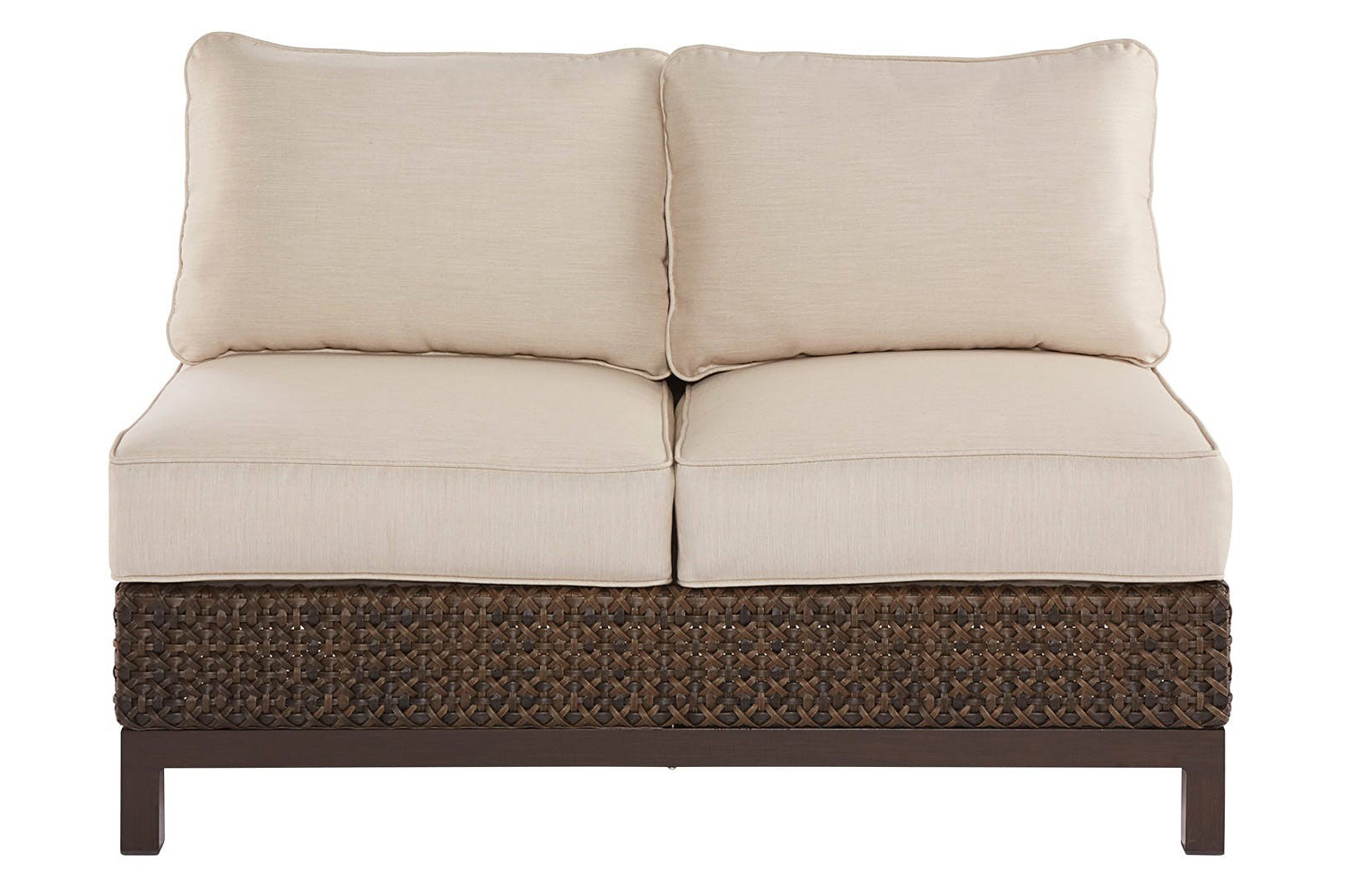 A.R.T. - Epicenters Outdoor Brentwood Wicker Armless Loveseat