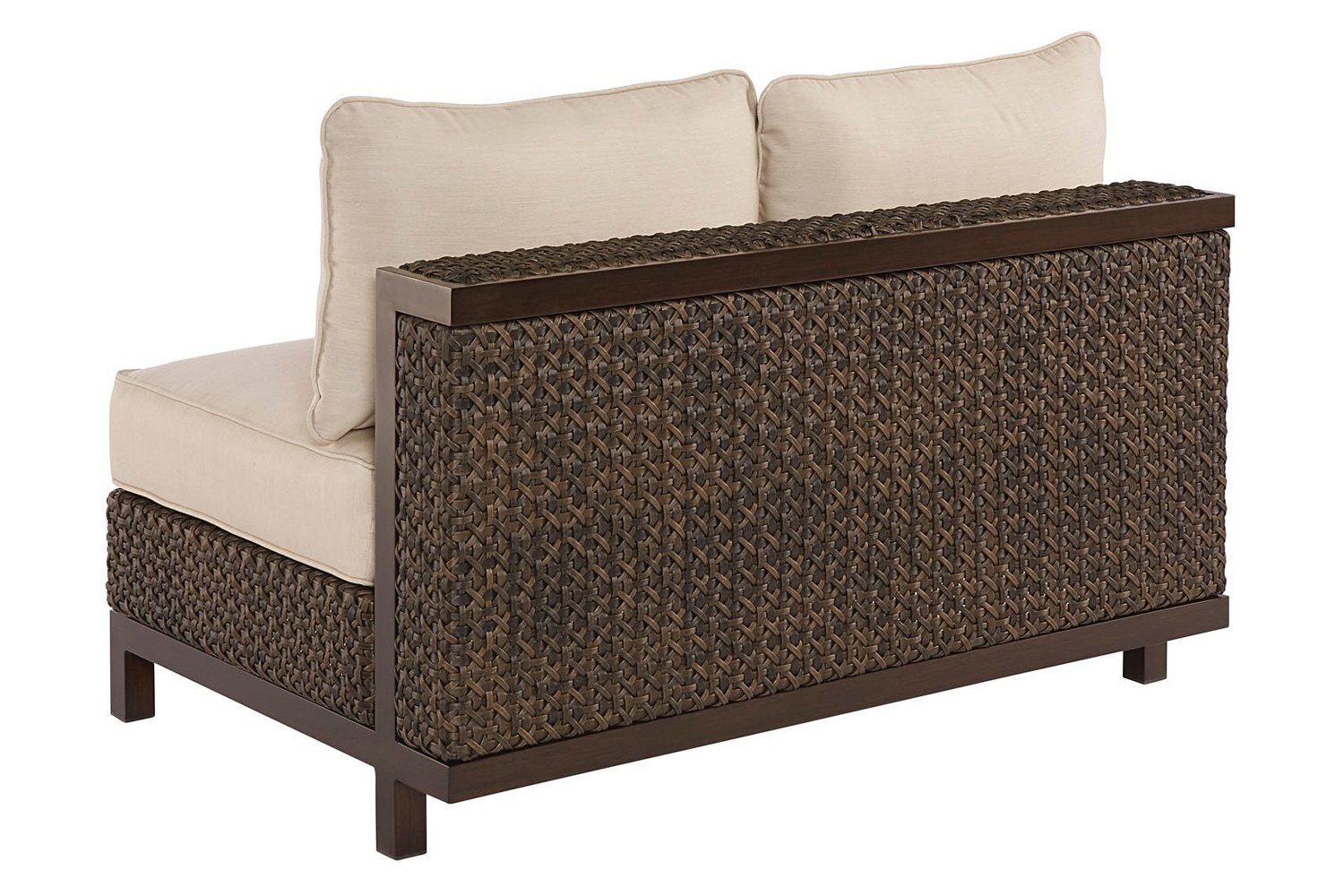A.R.T. - Epicenters Outdoor Brentwood Wicker Armless Loveseat