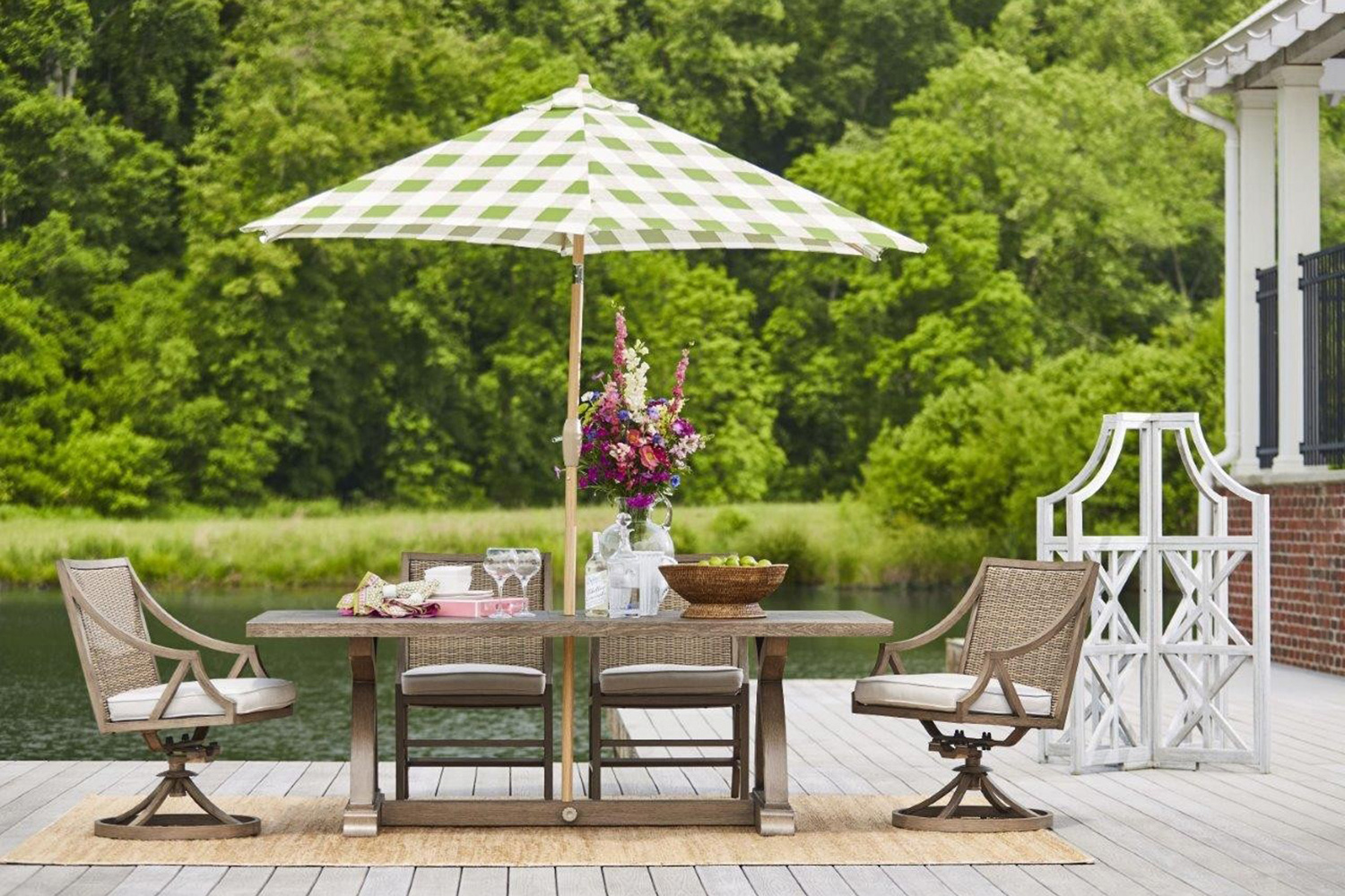 A.R.T. - Summer Creek Outdoor Pampas Rectangular Dining Table