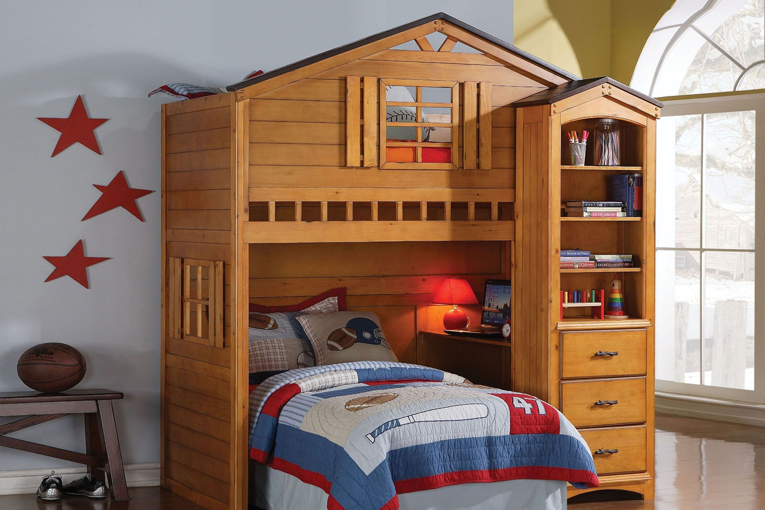 ACME - Tree House Bookcase Cabinet
