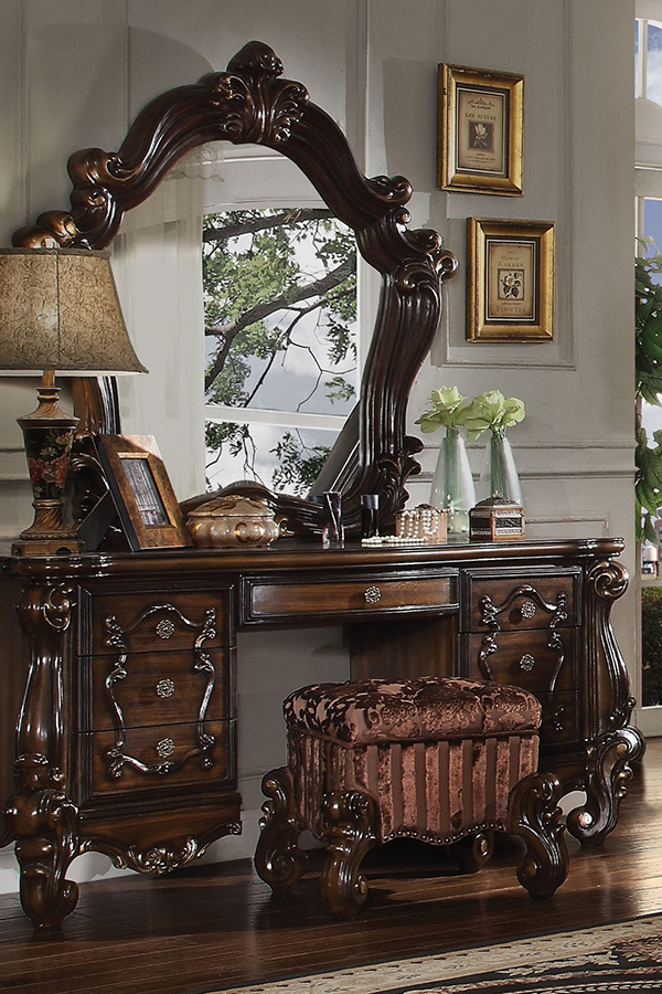 ACME Versailles Vanity Desk - Cherry Oak