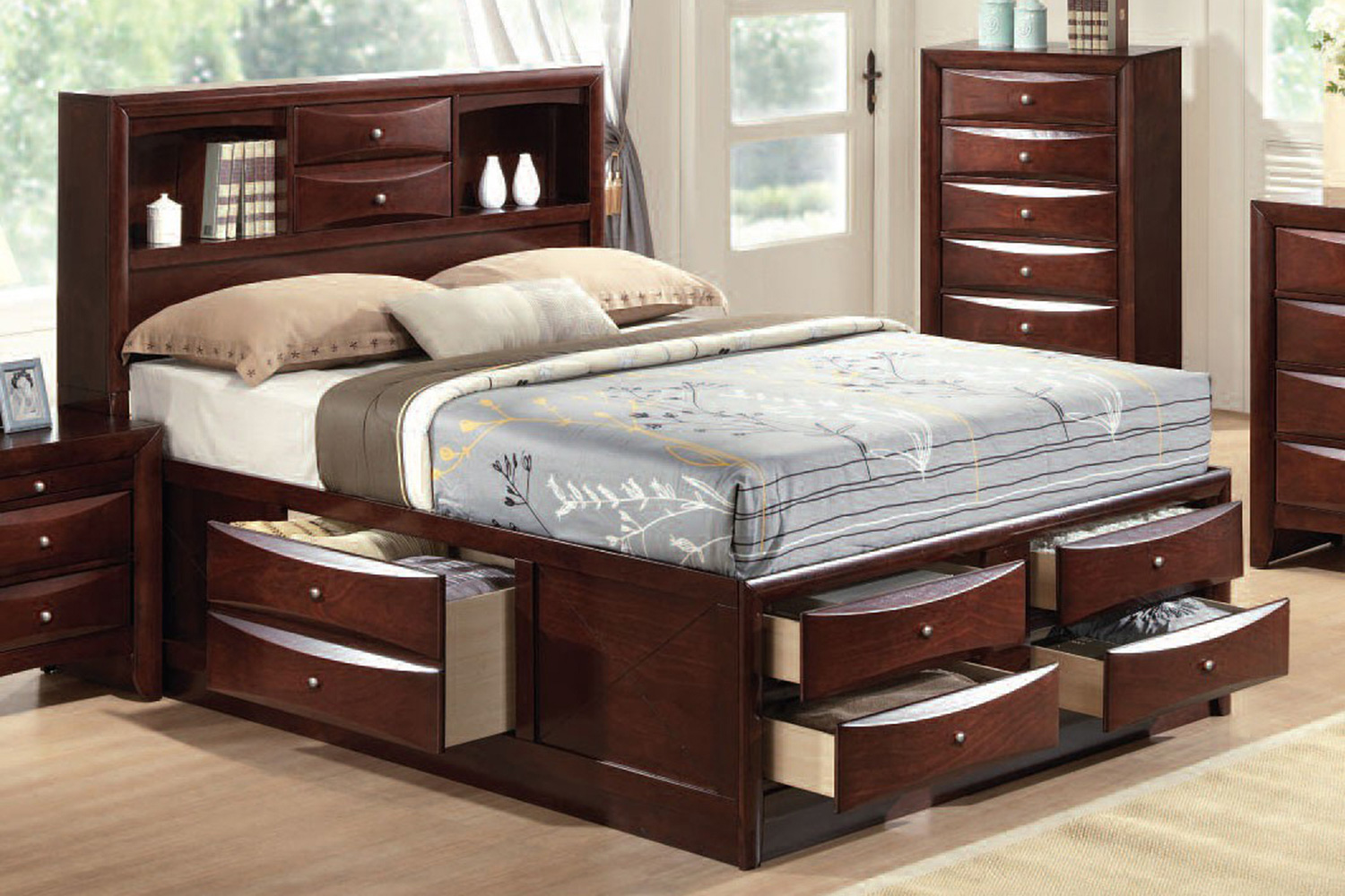 ACME - Ireland Bookcase Storage Bed
