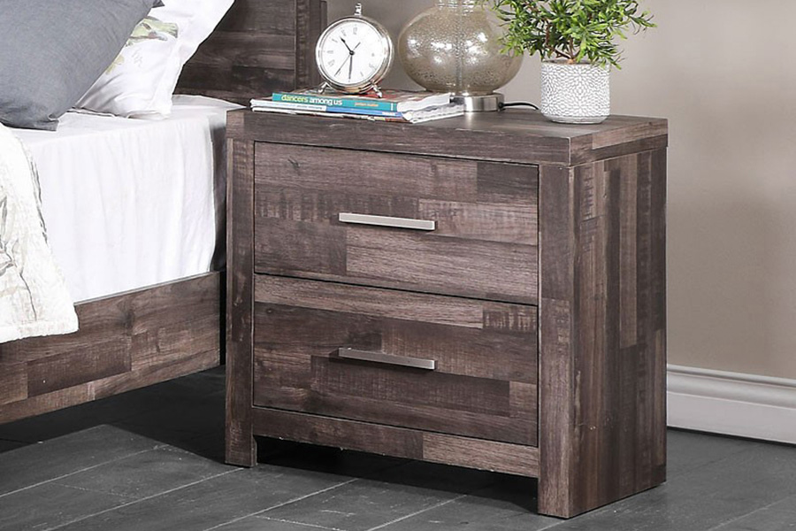 ACME - Juniper Nightstand in Dark Oak