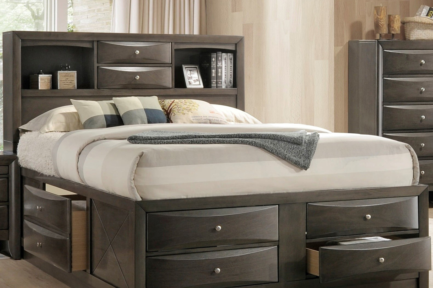 ACME - Ireland Bookcase Storage Bed