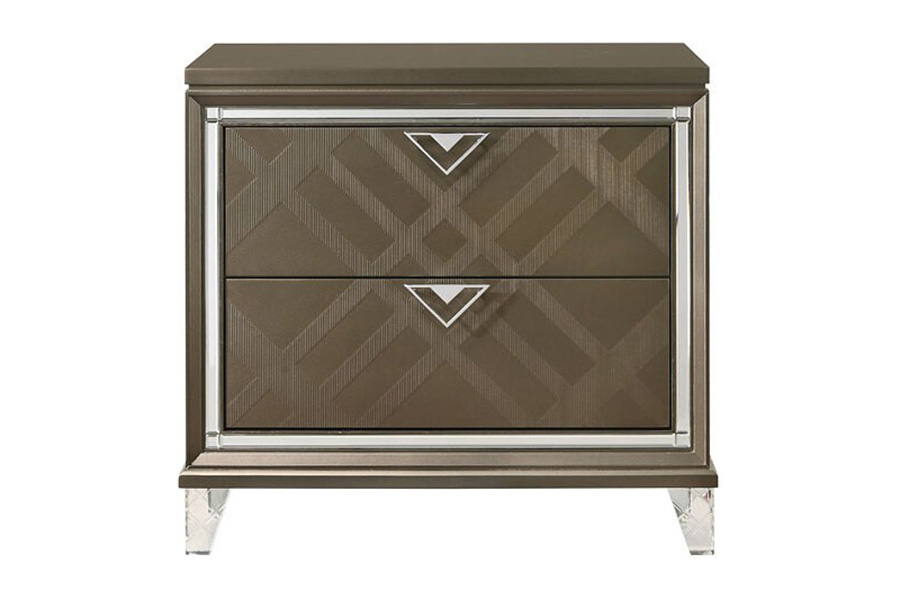 ACME Skylar Nightstand - Dark Champagne
