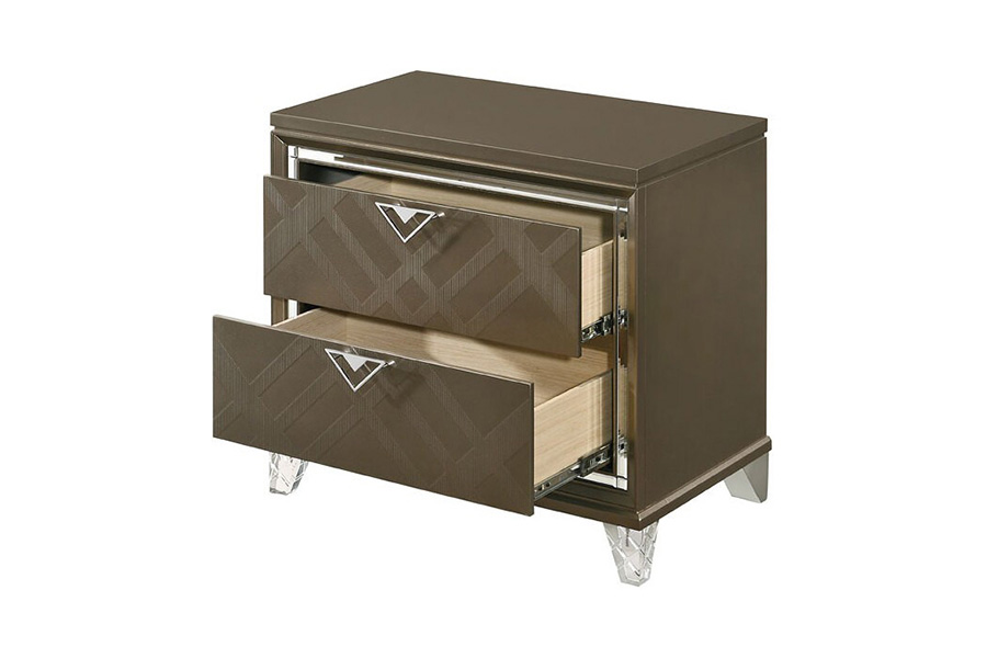 ACME Skylar Nightstand - Dark Champagne
