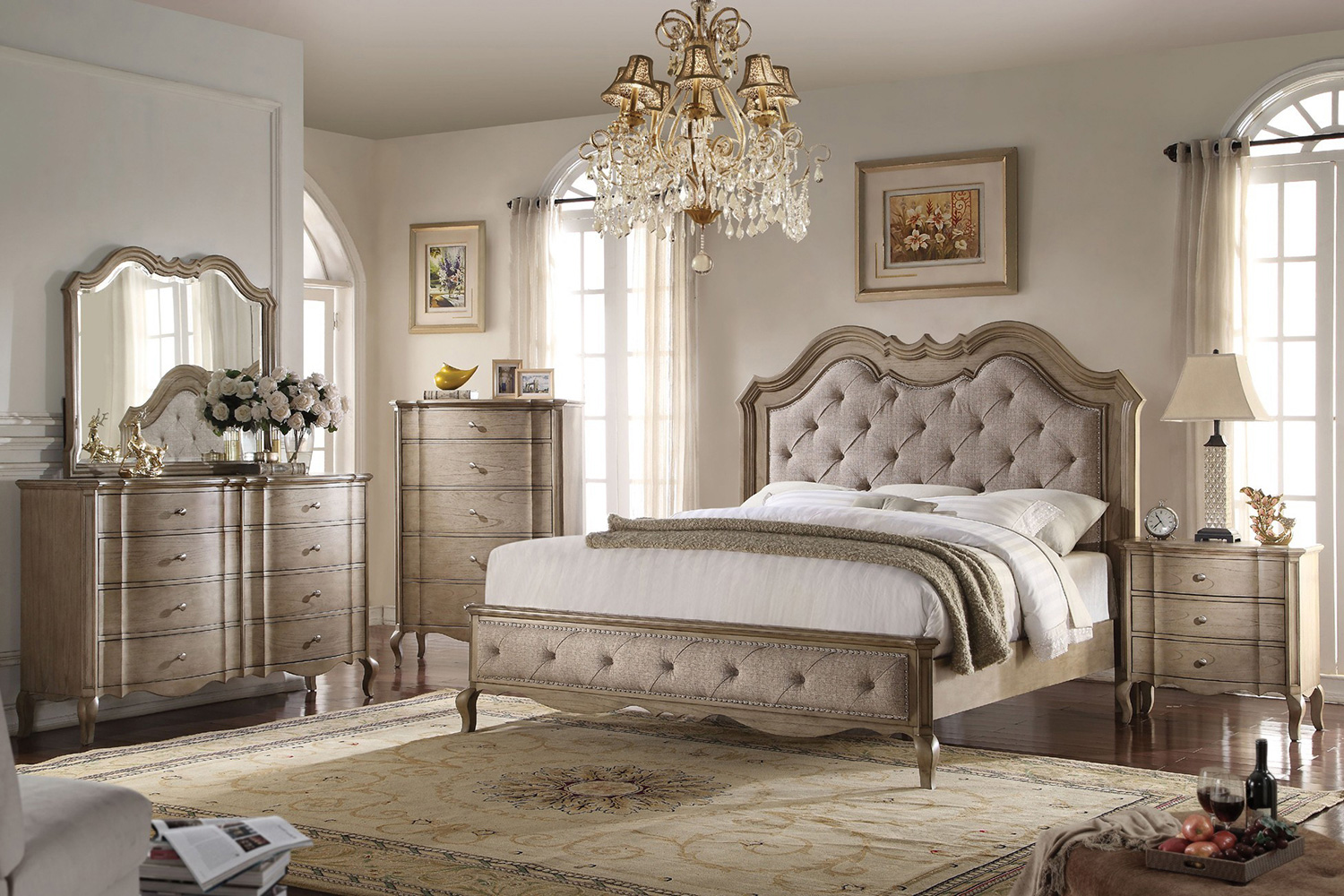 ACME Chelmsford Nightstand - Antique Taupe