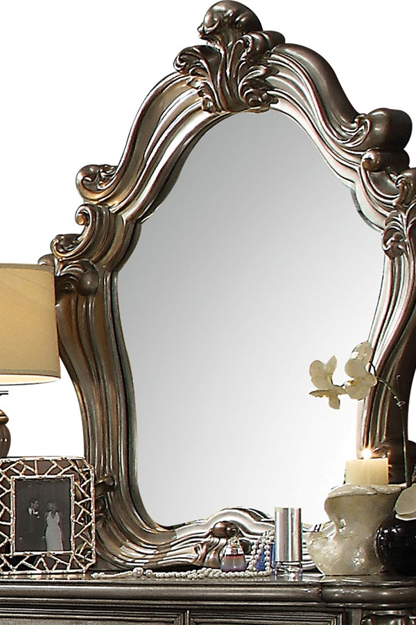 ACME Versailles Mirror - Antique Platinum Silver