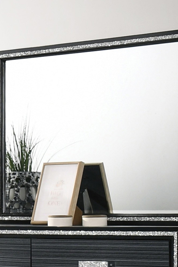 ACME Haiden Mirror - Weathered Black Finish