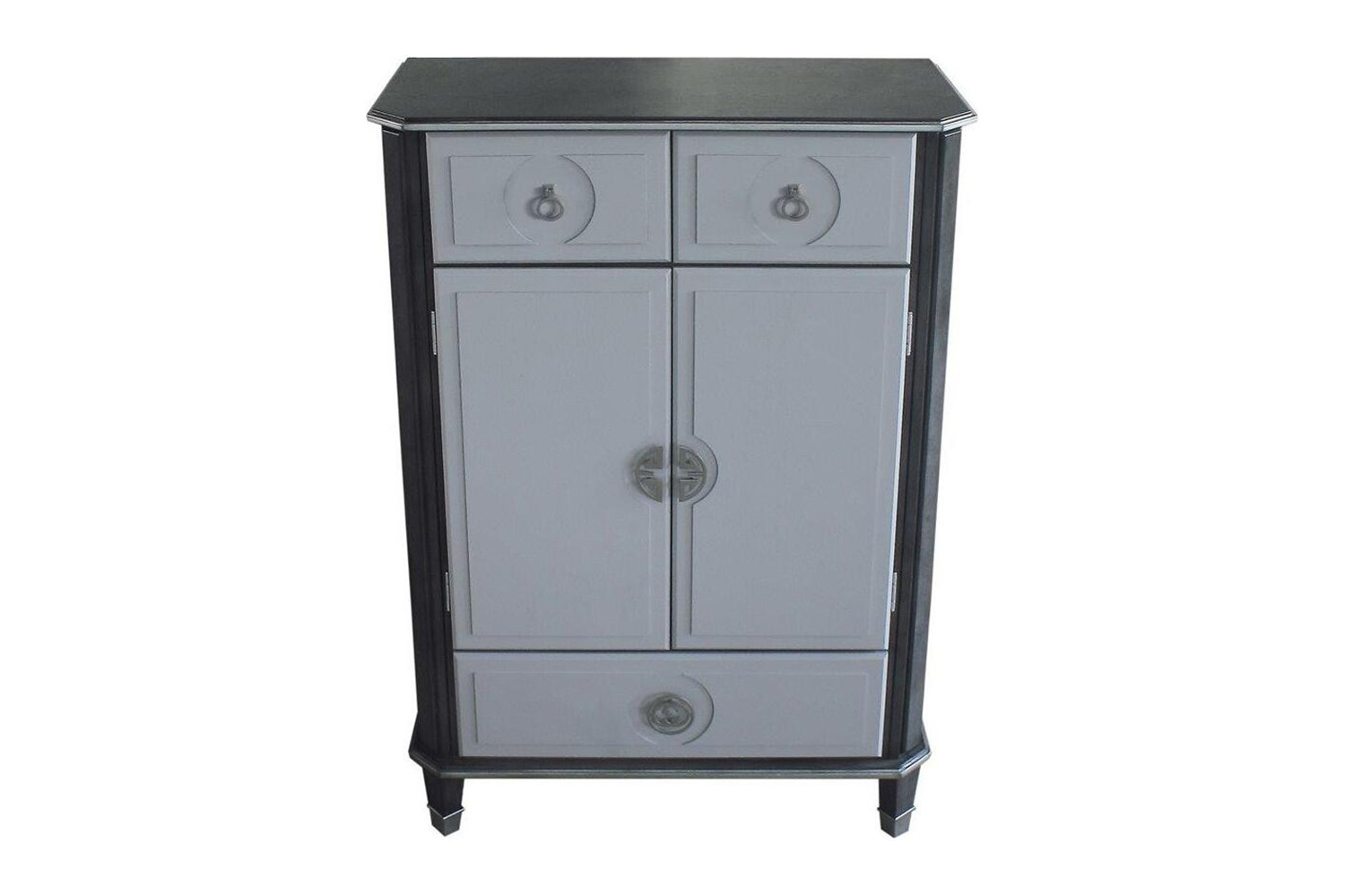 ACME - House Beatrice Chest in Charcoal/Light Gray