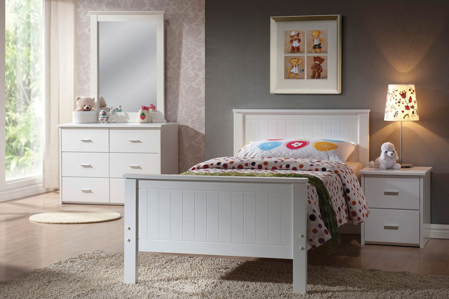 ACME Bungalow Twin Bed - White