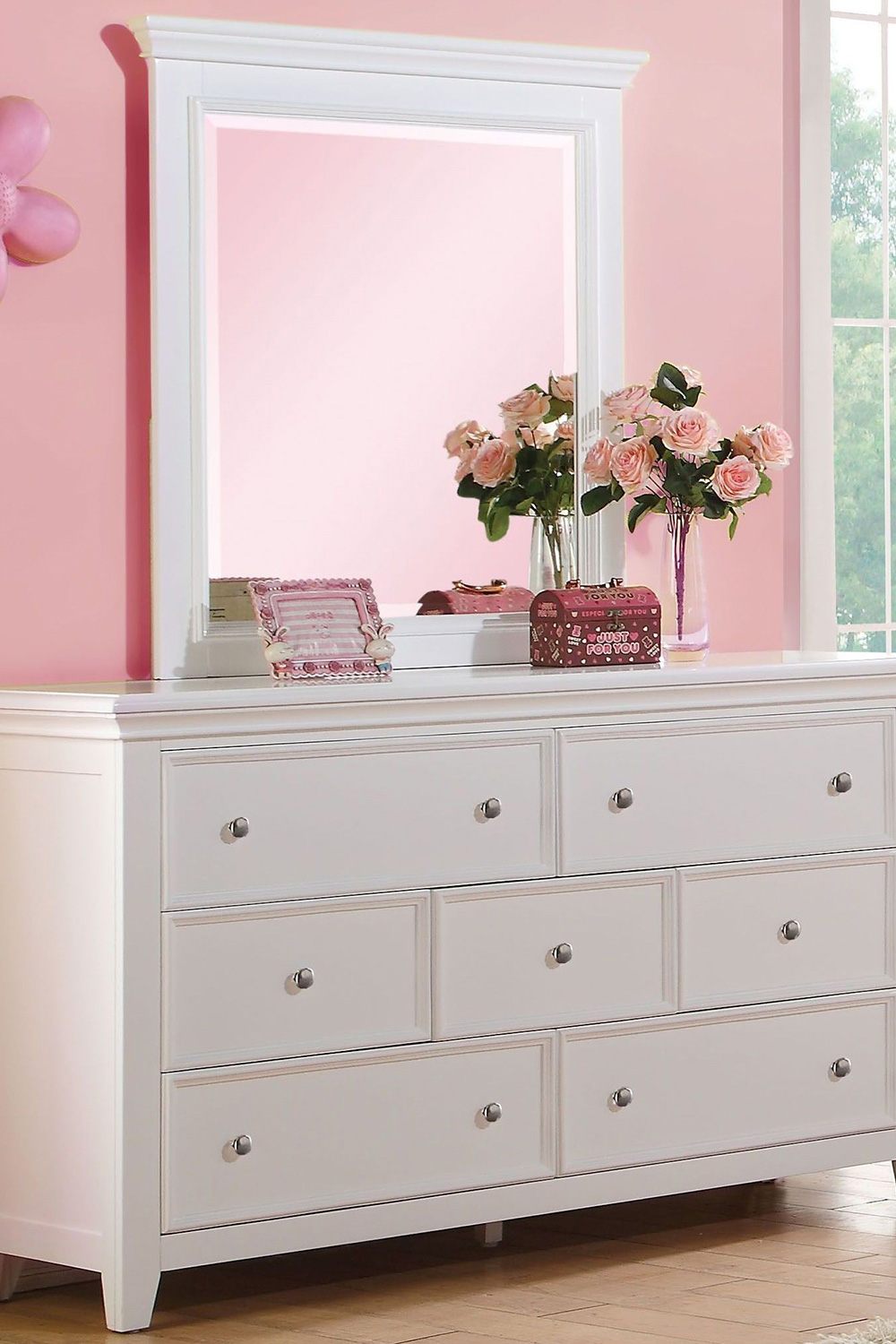 ACME - Lacey Dresser in White