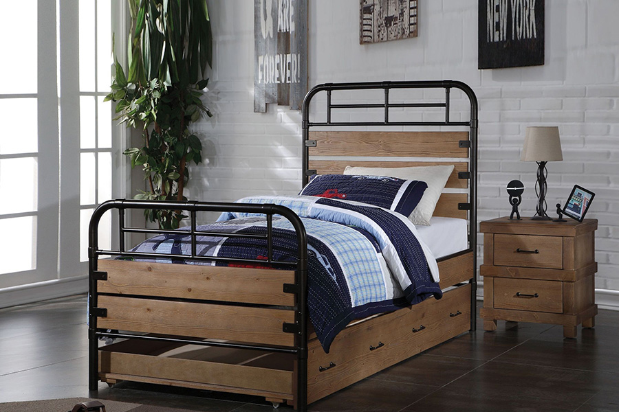 ACME - Adams Nightstand in Antique Oak