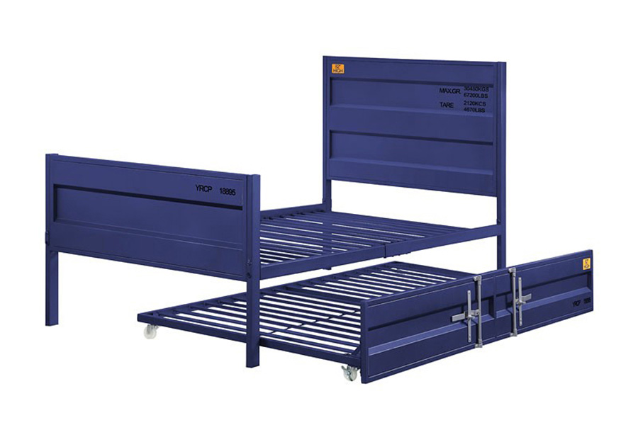 ACME Cargo Youth Panel Bed - Blue, Twin Size