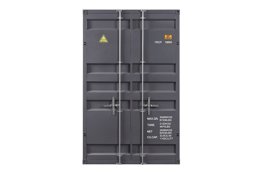 ACME Cargo Youth Double Door Wardrobe - Gunmetal