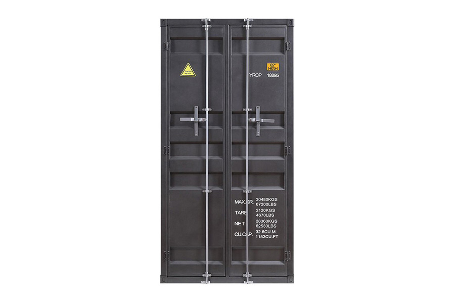 ACME Cargo Youth Double Door Wardrobe - Gunmetal