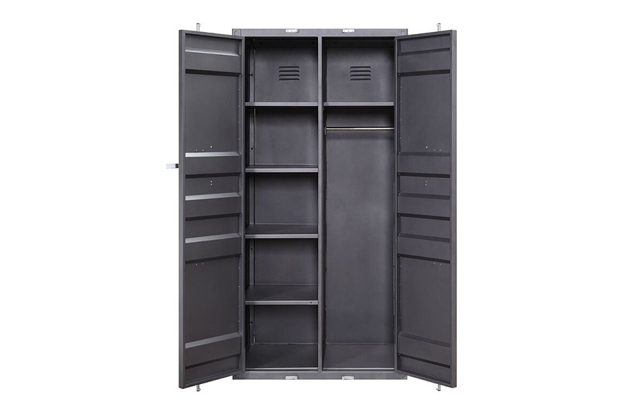 ACME Cargo Youth Double Door Wardrobe - Gunmetal