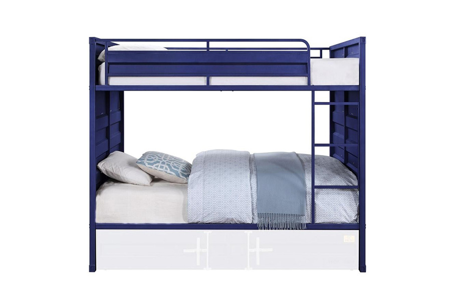 ACME Cargo Youth Full over Full Bunk Bed - Blue